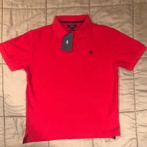 Ferrari Men’s Polo — Crew Neck — Short Sleeved